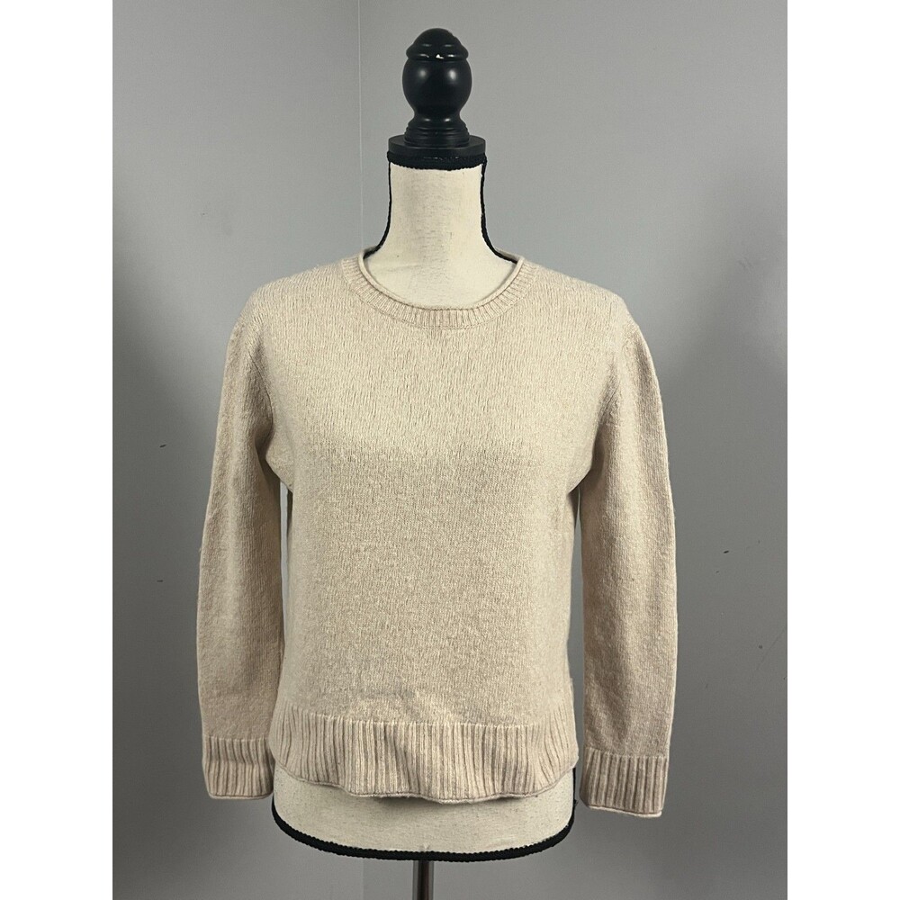 Jenni Kayne Everyday Sweater Wool Cashmere Blend In Oatmeal Women's XS